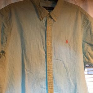 EUC short sleeved button up shirt